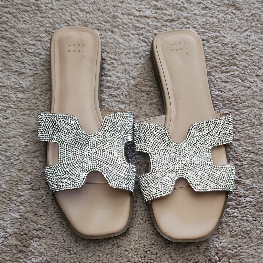 Elegant Silver Embellished Women's Sandals